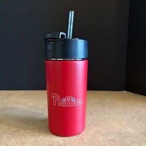 Philadelphia Phillies Frost Buddy Stainless Steel Tumbler With Straw Red